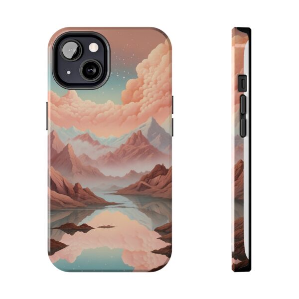 Mountain Reflection Tough Phone Case - Nature-Inspired Design for Adventurers