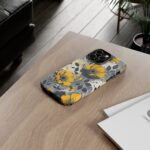 Floral Phone Case, Yellow Flower Design, Stylish Phone Protection
