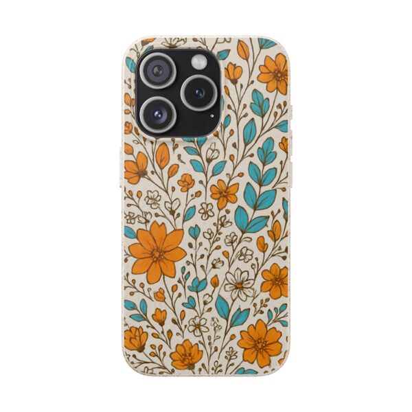 Floral Biodegradable Phone Case - Eco-Friendly Design for Nature Lovers