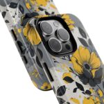 Floral Phone Case, Yellow Flower Design, Stylish Phone Protection