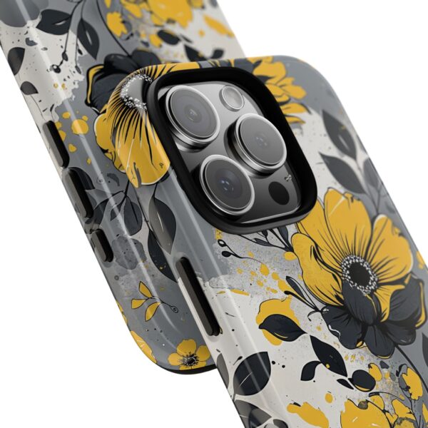 Floral Phone Case, Yellow Flower Design, Stylish Phone Protection