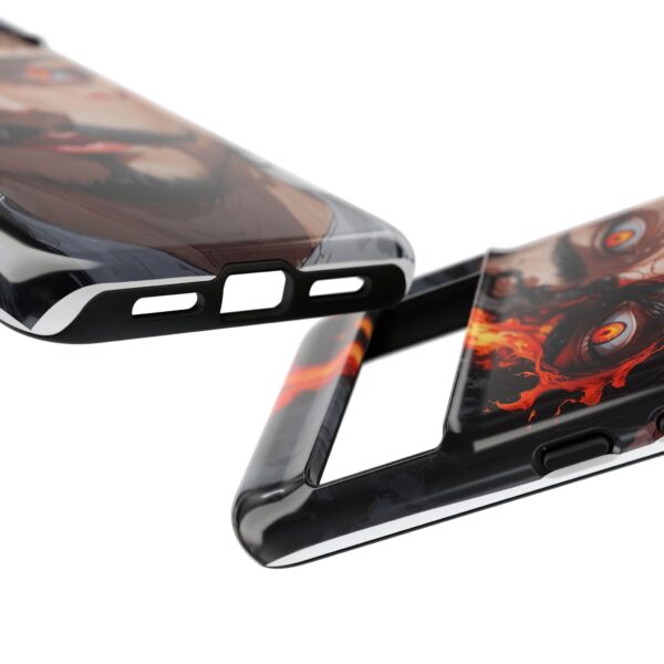 Fiery Design, Anime Style, Unique Cell Phone Accessory, Strong and Stylish