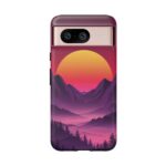 Mountain Sunset Phone Case - Tough Cases for Nature Lovers