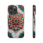 Mandala Phone Case, Colorful Floral Design, Bohemian Style, Tough Cases, Gift for Her