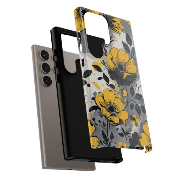 Floral Phone Case, Yellow Flower Design, Stylish Phone Protection