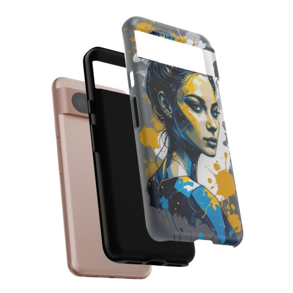 Vibrant, Artistic Tough Phone Case, Modern Art, Smartphone Accessories