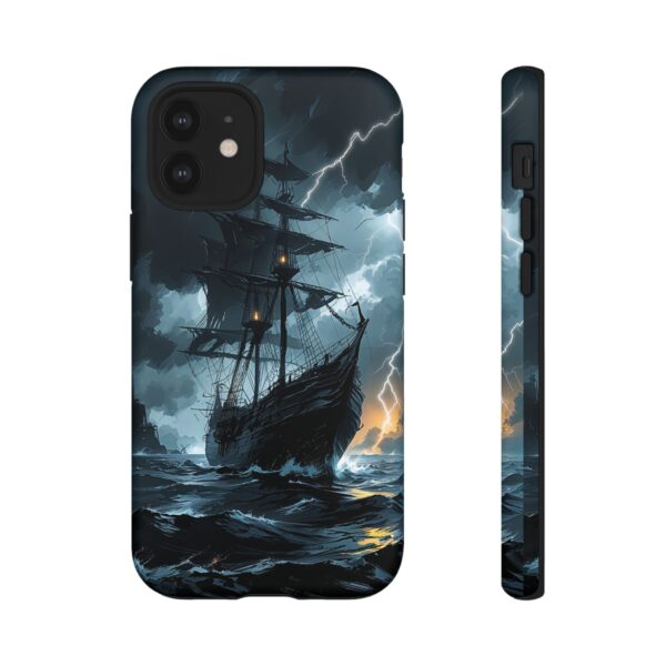 Stormy Seas Tough Phone Case - Pirate Ship Design