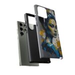 Vibrant, Artistic Tough Phone Case, Modern Art, Smartphone Accessories