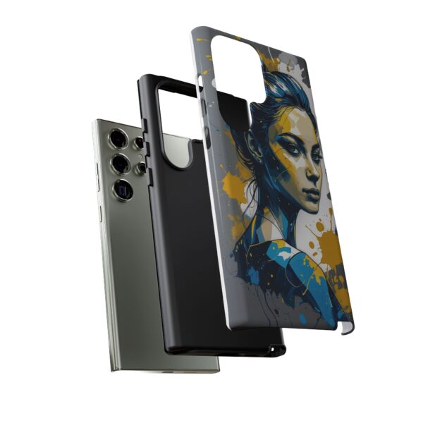 Vibrant, Artistic Tough Phone Case, Modern Art, Smartphone Accessories