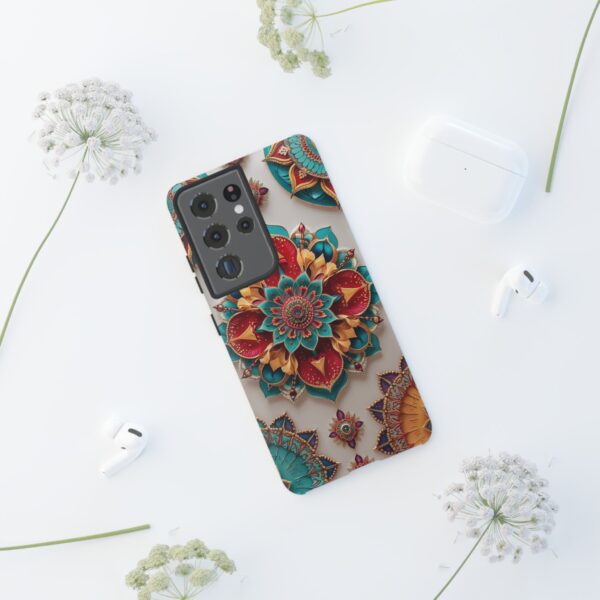 Colorful Mandala Phone Cover, Bohemian Style Accessory, Unique Gift for Her, Stylish Smartphone Protection
