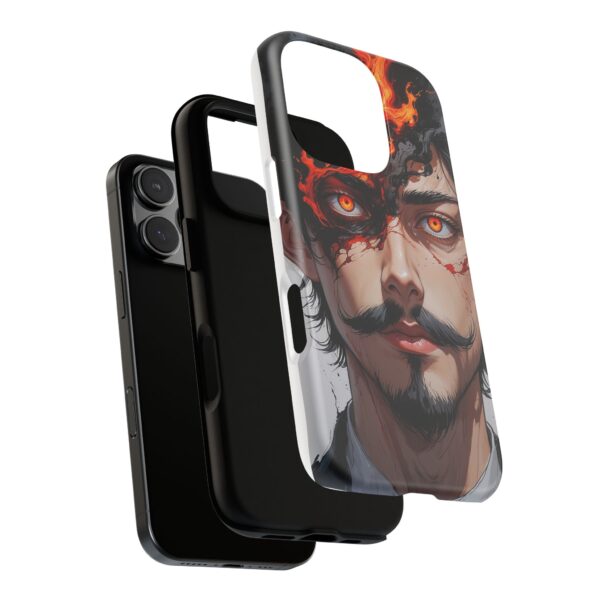 Fiery Design, Anime Style, Unique Cell Phone Accessory, Strong and Stylish