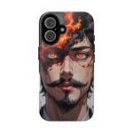 Fiery Design, Anime Style, Unique Cell Phone Accessory, Strong and Stylish