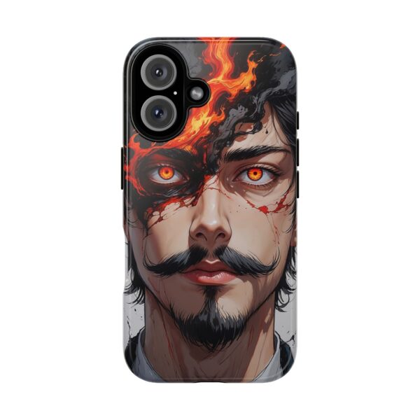 Fiery Design, Anime Style, Unique Cell Phone Accessory, Strong and Stylish
