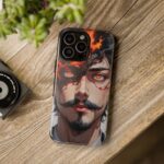 Fiery Design, Anime Style, Unique Cell Phone Accessory, Strong and Stylish