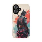 Samurai Warrior Phone Case, Tough Cases, Unique Phone Accessories, Phone Cover Gift, Gamer Phone Decor, Anime Style Case