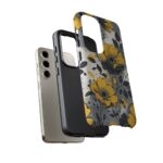 Floral Phone Case, Yellow Flower Design, Stylish Phone Protection