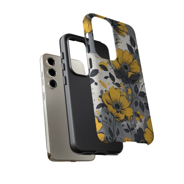 Floral Phone Case, Yellow Flower Design, Stylish Phone Protection