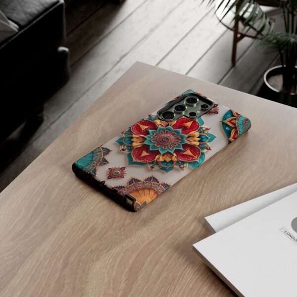 Colorful Mandala Phone Cover, Bohemian Style Accessory, Unique Gift for Her, Stylish Smartphone Protection