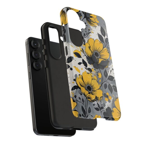 Floral Phone Case, Yellow Flower Design, Stylish Phone Protection
