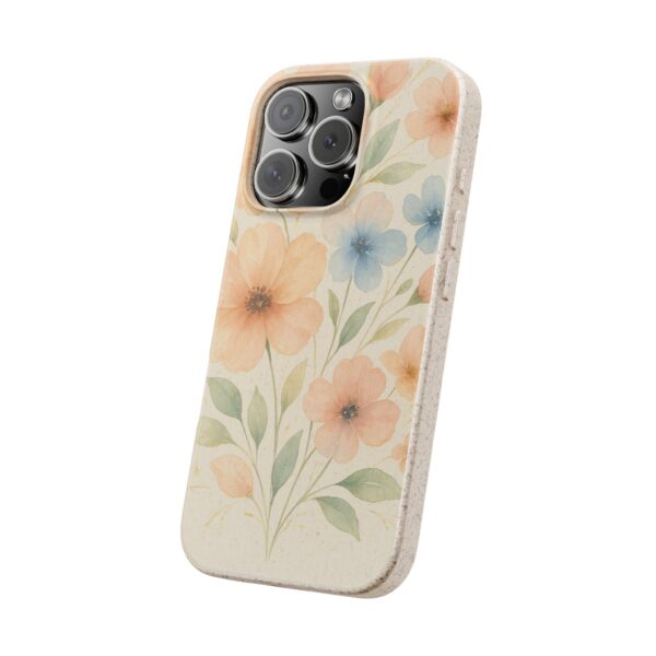 Floral Biodegradable Phone Case - Eco-Friendly Nature Design