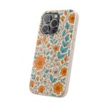Floral Biodegradable Phone Case - Eco-Friendly Design for Nature Lovers