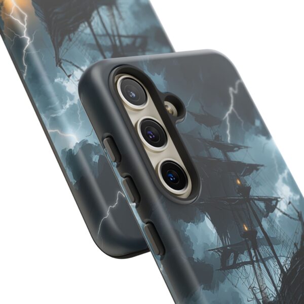 Stormy Seas Tough Phone Case - Pirate Ship Design
