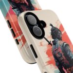 Samurai Warrior Phone Case, Tough Cases, Unique Phone Accessories, Phone Cover Gift, Gamer Phone Decor, Anime Style Case