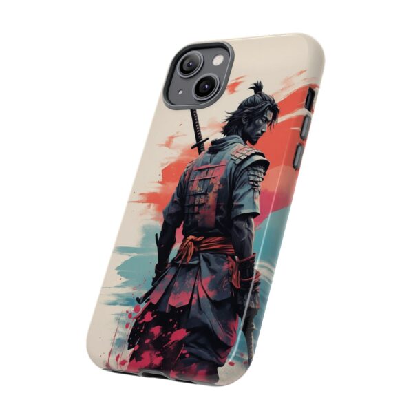Samurai Warrior Phone Case, Tough Cases, Unique Phone Accessories, Phone Cover Gift, Gamer Phone Decor, Anime Style Case