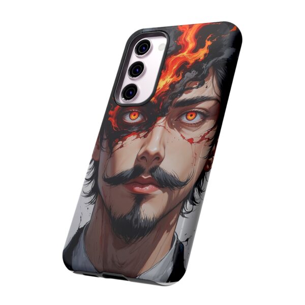 Fiery Design, Anime Style, Unique Cell Phone Accessory, Strong and Stylish