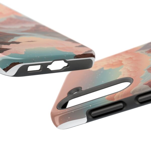 Mountain Reflection Tough Phone Case - Nature-Inspired Design for Adventurers
