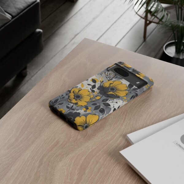 Floral Phone Case, Yellow Flower Design, Stylish Phone Protection