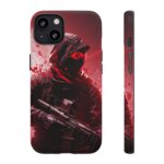 Red Urban Warrior Phone Case for Gamers & Action Fans