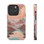 Mountain Reflection Tough Phone Case - Nature-Inspired Design for Adventurers