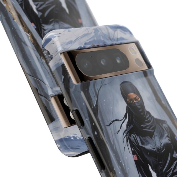 Artistic Phone Case, Ninja Aesthetic, Unique Smartphone Cover, Adventurous Spirit