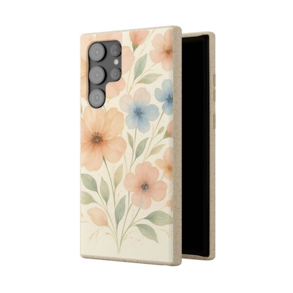 Floral Biodegradable Phone Case - Eco-Friendly Nature Design