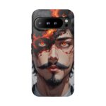Fiery Design, Anime Style, Unique Cell Phone Accessory, Strong and Stylish