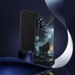 Stormy Seas Tough Phone Case - Pirate Ship Design