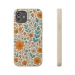 Floral Biodegradable Phone Case - Eco-Friendly Design for Nature Lovers