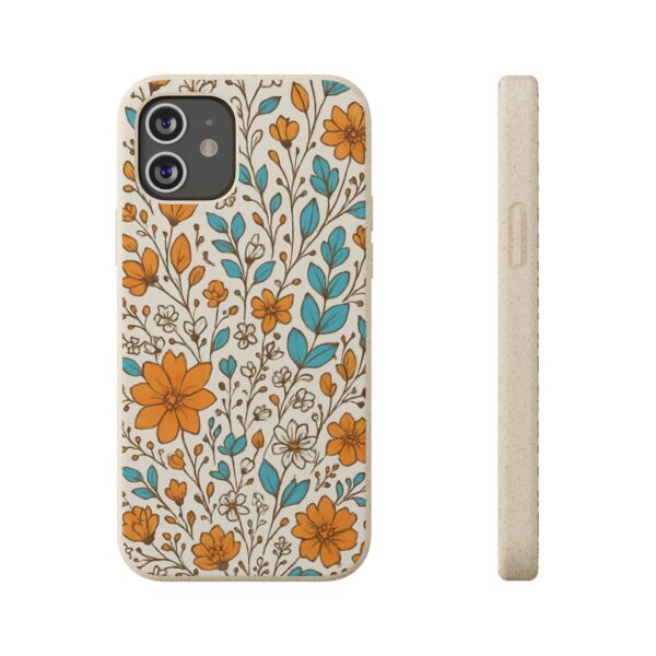 Floral Biodegradable Phone Case - Eco-Friendly Design for Nature Lovers