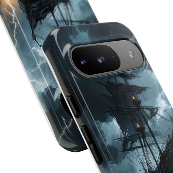 Stormy Seas Tough Phone Case - Pirate Ship Design