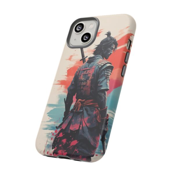 Samurai Warrior Phone Case, Tough Cases, Unique Phone Accessories, Phone Cover Gift, Gamer Phone Decor, Anime Style Case