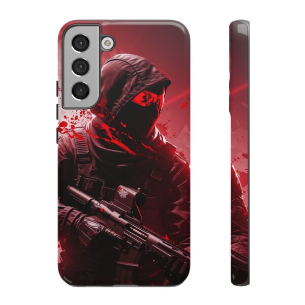 Red Urban Warrior Phone Case for Gamers & Action Fans