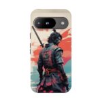 Samurai Warrior Phone Case, Tough Cases, Unique Phone Accessories, Phone Cover Gift, Gamer Phone Decor, Anime Style Case