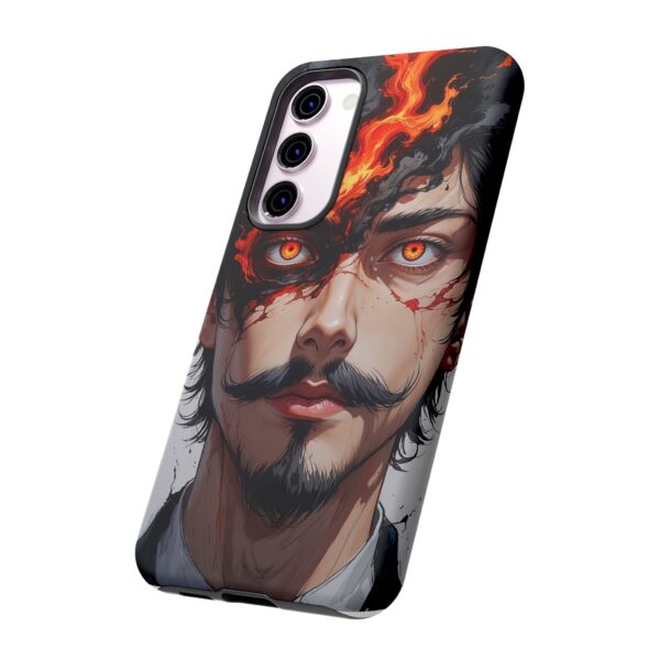 Fiery Design, Anime Style, Unique Cell Phone Accessory, Strong and Stylish