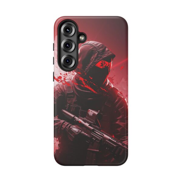 Red Urban Warrior Phone Case for Gamers & Action Fans