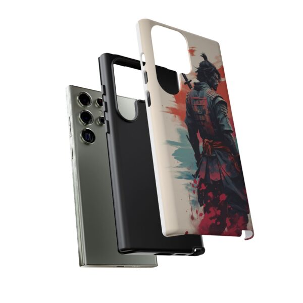 Samurai Warrior Phone Case, Tough Cases, Unique Phone Accessories, Phone Cover Gift, Gamer Phone Decor, Anime Style Case