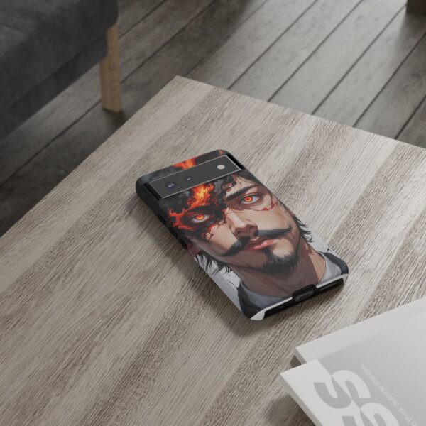 Fiery Design, Anime Style, Unique Cell Phone Accessory, Strong and Stylish