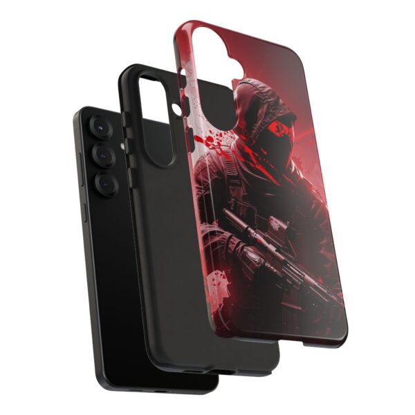 Red Urban Warrior Phone Case for Gamers & Action Fans