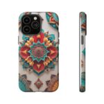 Colorful Mandala Phone Cover, Bohemian Style Accessory, Unique Gift for Her, Stylish Smartphone Protection