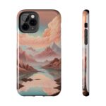 Mountain Reflection Tough Phone Case - Nature-Inspired Design for Adventurers